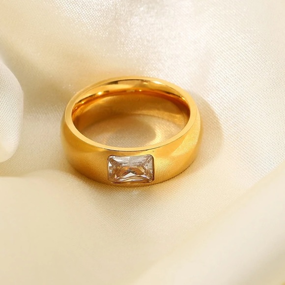 CZ chunky ring - Picture 4 of 6